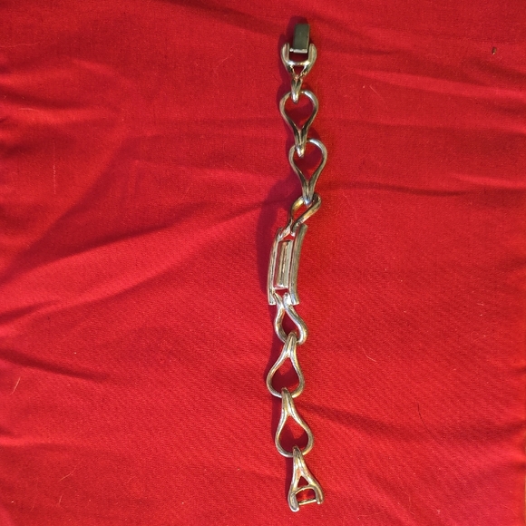 Napier Jewelry - Silver Heart Link Bracelet